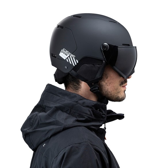 CÉBÉ-POW VISION-Casco de esquí con visera