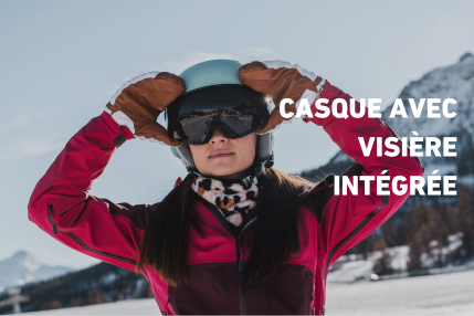 Découvrez l'innovation ultime sur les pistes : Le casque de ski CÉBÉ avec visière intégrée